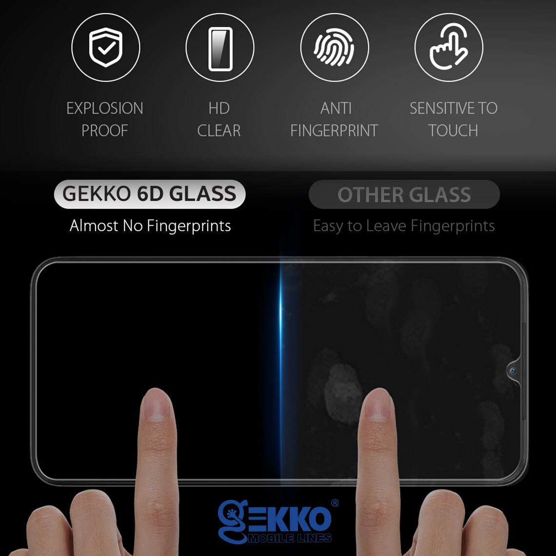 Folie sticla pentru Huawei nova Y61, Tempered Glass MAGIC 6D, Full Glue, protectie ecran, transparenta cu contur negru