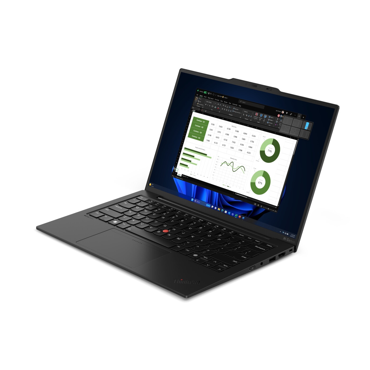 Laptop Lenovo ThinkPad X1 Carbon G12, 14" 1920x1200 IPS 400nits Touch Screen, Intel Core Ultra 7 165U 12-core, 16 GB DDR5, 2TB SSD m2 PCIe, Intel Graphics, Windows 11 Pro, Carbon, Aluminium Body 1.08 kg, Black