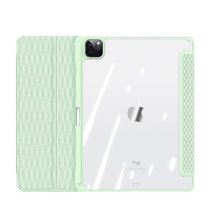 Husa de protectie Premium Quality, pentru Apple iPad Air, 2020/2022, cu suport pentru Pen, Flip cover, Verde deschis