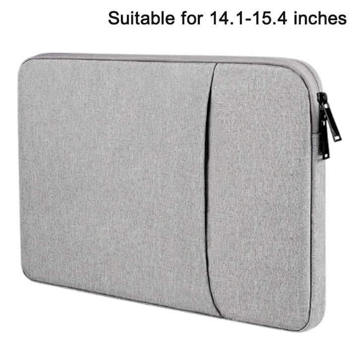 Husa pentru laptop, geanta de protectie pentru notebook din material textil hidrofug, geanta de transport pentru computer, geanta din fetru pentru notebook/tableta (gri inchis, 13, 3 inci)