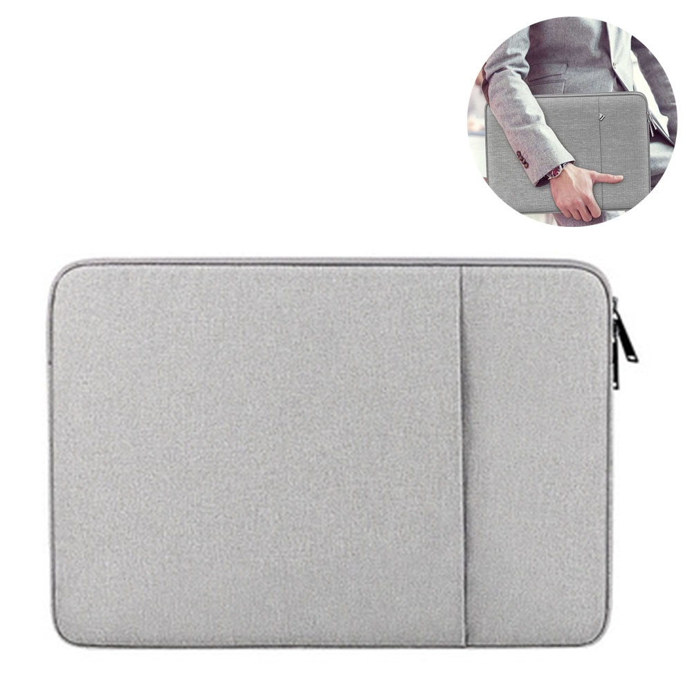 Husa pentru laptop, geanta de protectie pentru notebook din material textil hidrofug, geanta de transport pentru computer, geanta din fetru pentru notebook/tableta (gri inchis, 13, 3 inci)