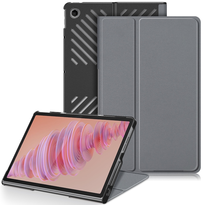Husa pentru tableta Lenovo Tab Plus, 11.5 inch, gri, DDOLI