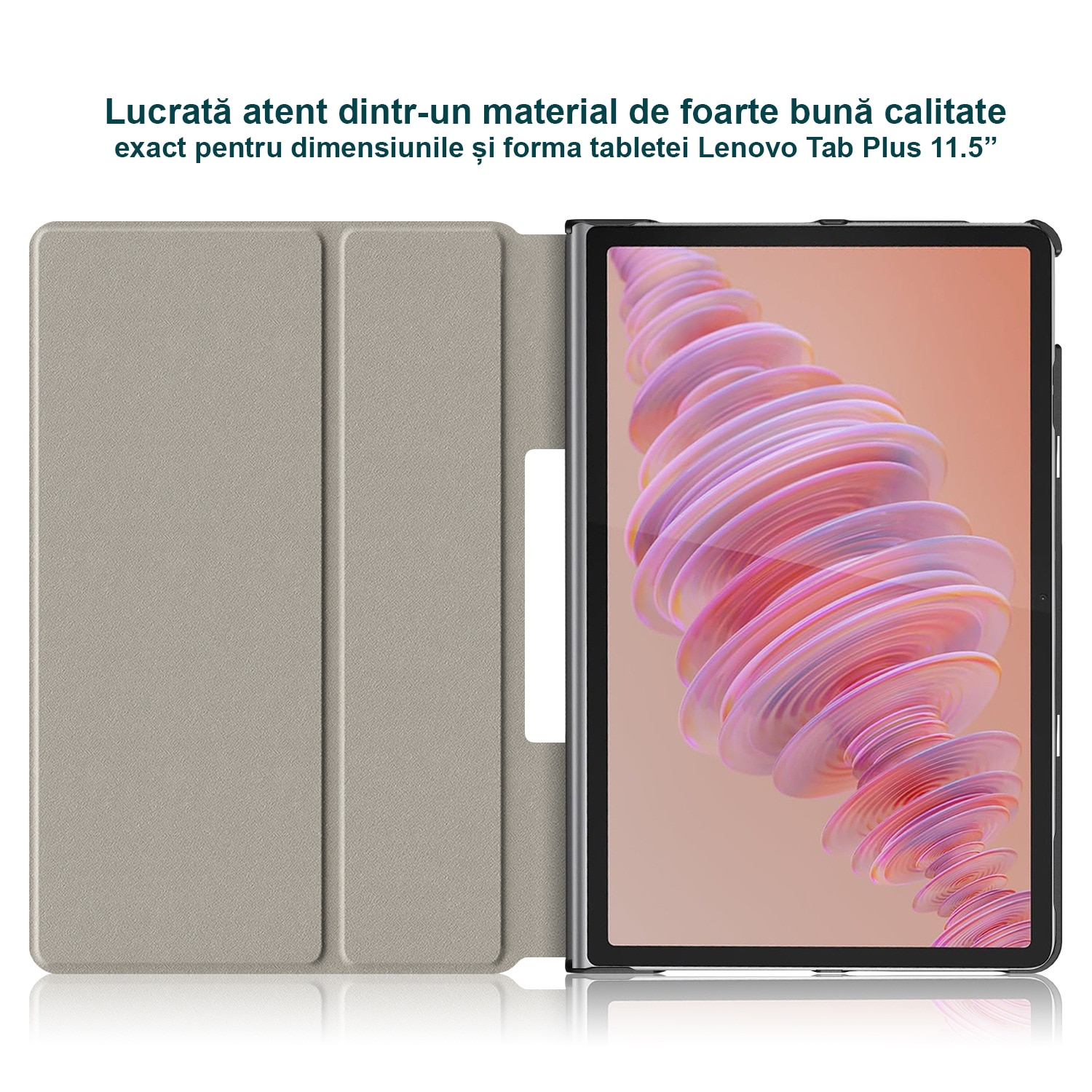 Husa pentru tableta Lenovo Tab Plus, 11.5 inch, gri, DDOLI