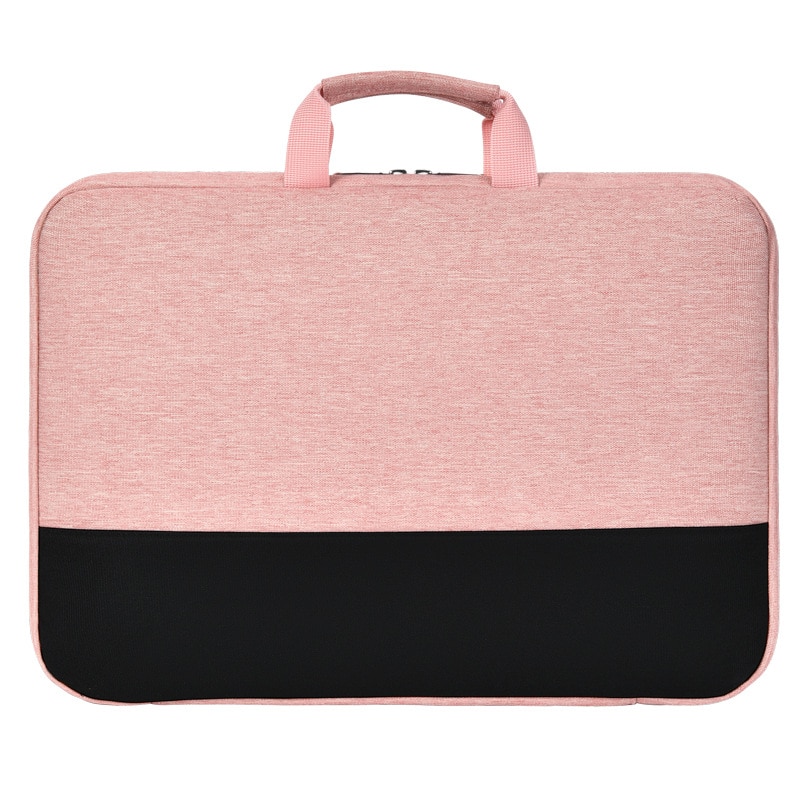 Geanta Laptop Impermeabila cu Protectie 4 Straturi, Husa Slim Compatibila MacBook HP Dell Lenovo Asus, 14", Roz