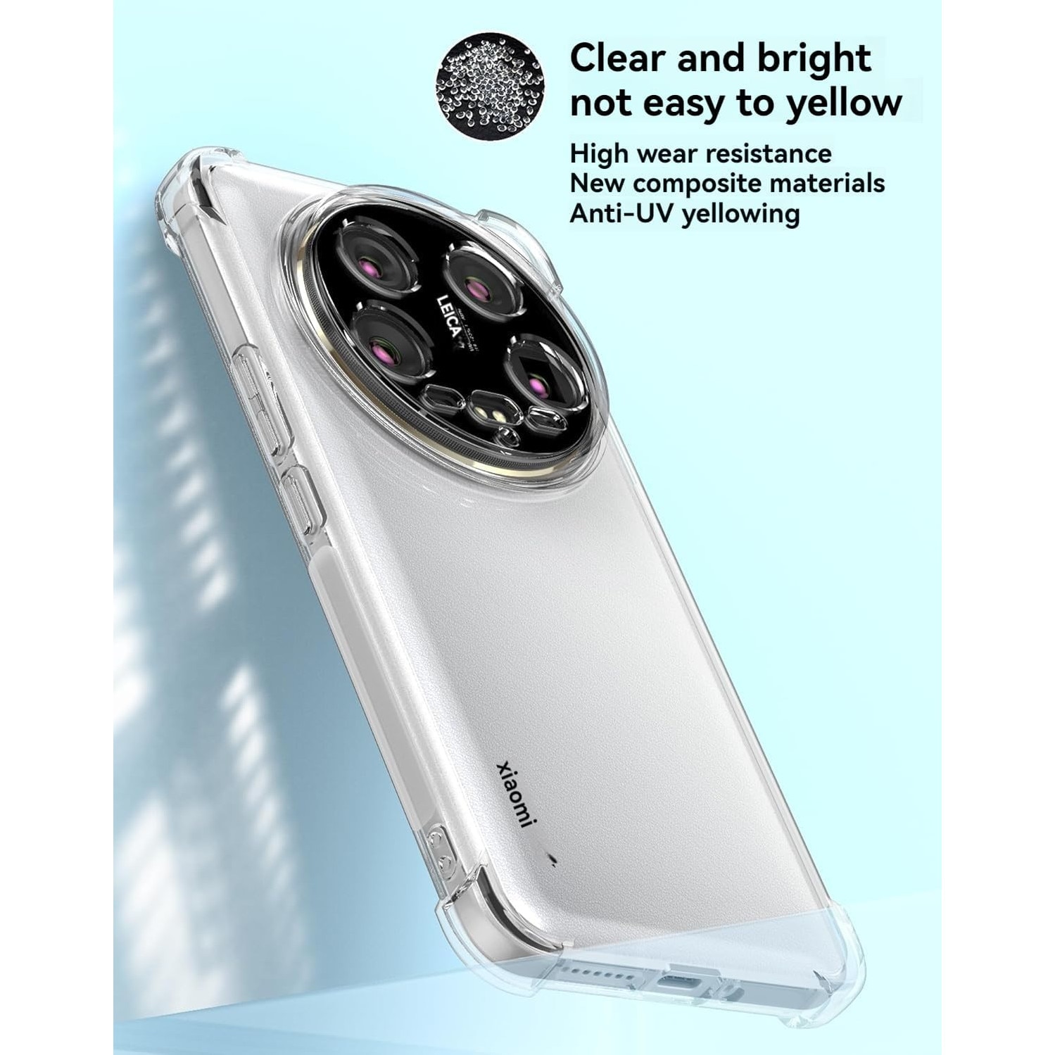 Husa protectie Mat-Tech compatibila cu Xiaomi 14 Ultra, Protectie Camera, Colturi anti-soc, Decupaje Precise, Rezistenta la impact, Margini ridicate pentru protectia ecranului, Transparenta