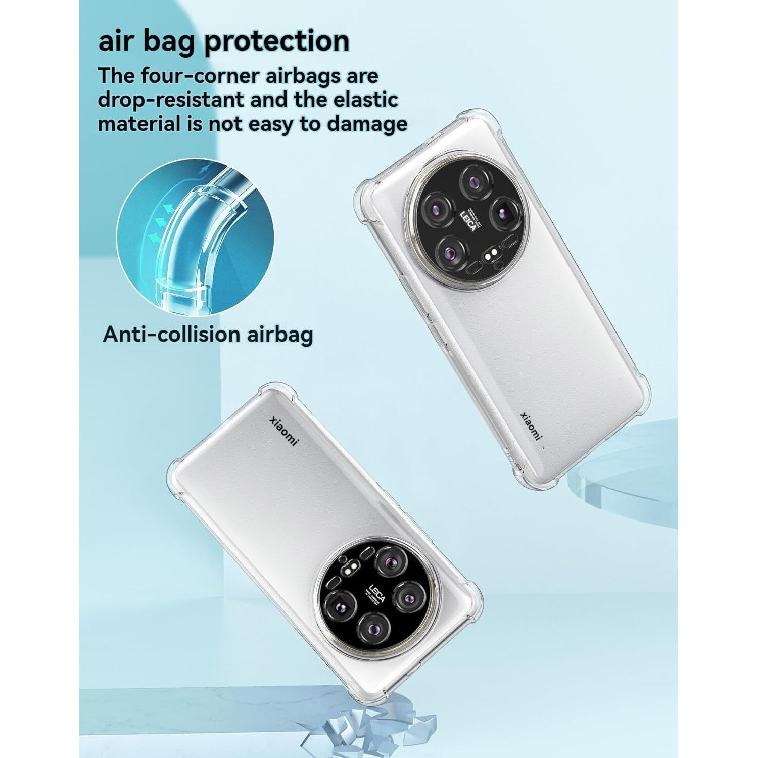 Husa protectie Mat-Tech compatibila cu Xiaomi 14 Ultra, Protectie Camera, Colturi anti-soc, Decupaje Precise, Rezistenta la impact, Margini ridicate pentru protectia ecranului, Transparenta