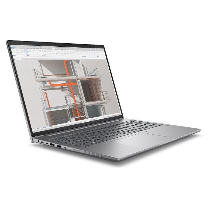 Laptop HP ZBook ZBook X G1i, 16 inch 1920 x 1200, Intel 255H 16 C / 22 T, 2.5 GHz - 5.1 GHz, 24 MB cache, N/A, 32 GB DDR5, 1 TB SSD, Nvidia RTX PRO 1000 Blackwell, Windows 11 Pro, Tastatura US, Meteor silver