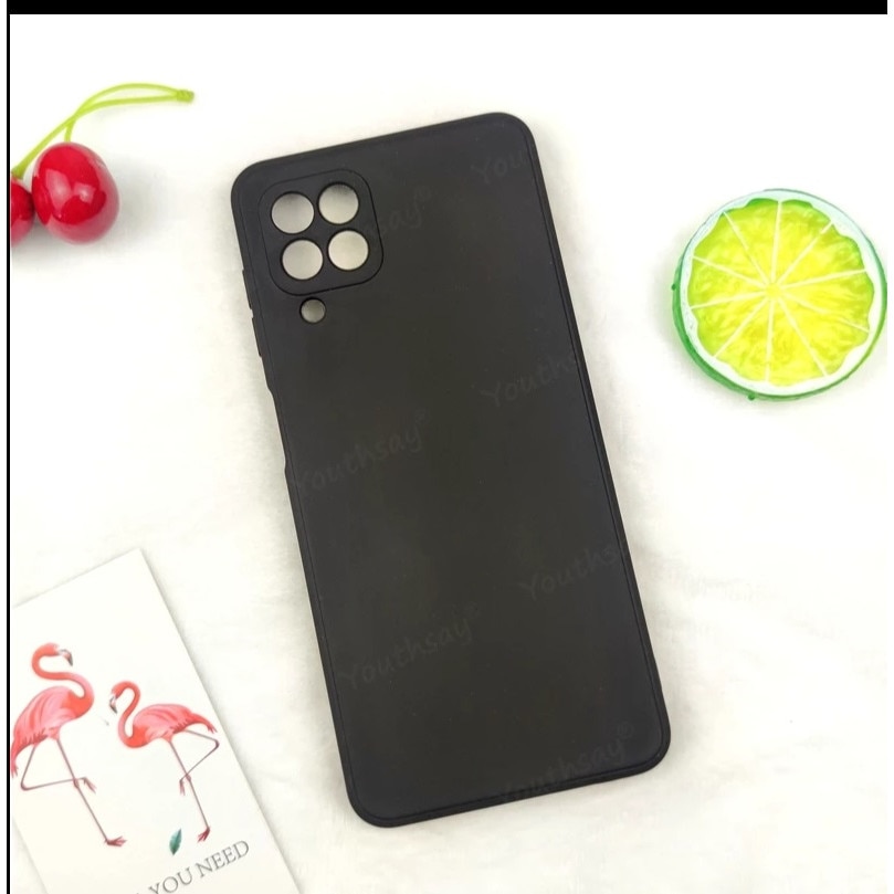 Husa silicon antisoc protectie camera cu microfibra in interior compatibila cu Samsung Galaxy A22 4G , Negru