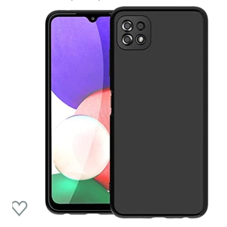 Husa silicon antisoc protectie camera cu microfibra in interior compatibila cu Samsung Galaxy A22 4G , Negru