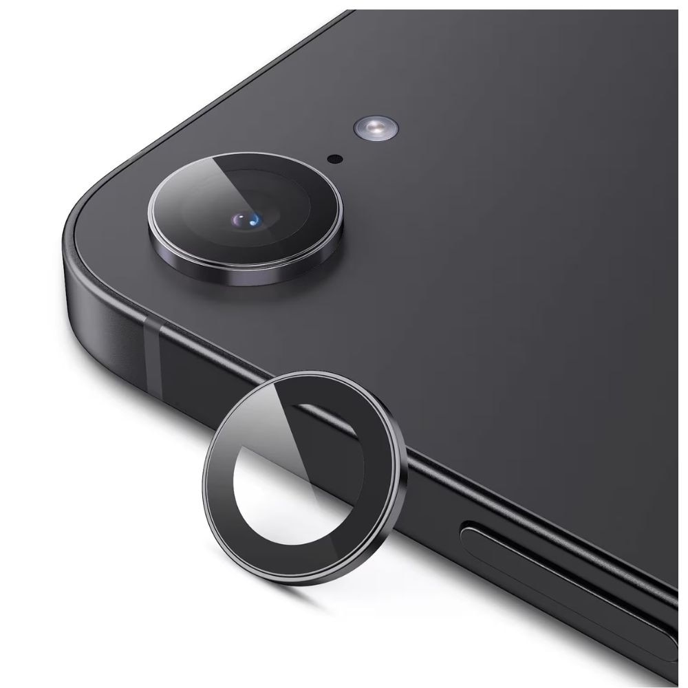 Folie protectie camera, AF+AR, G-Tech sticla securizata, compatibil cu Apple iPhone 17 Air, Full Cover, Anti Fog, Ultra Rezistenta, High Definition, Black
