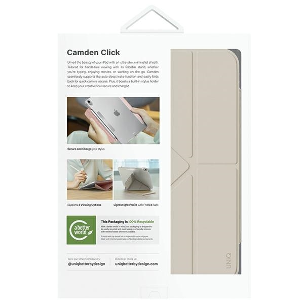 Husa UNIQ Camden compatibila cu iPad Air 11 inch 2024, Bej