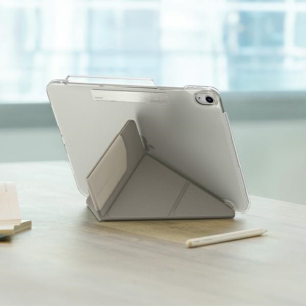 Husa UNIQ Camden compatibila cu iPad Air 11 inch 2024, Bej