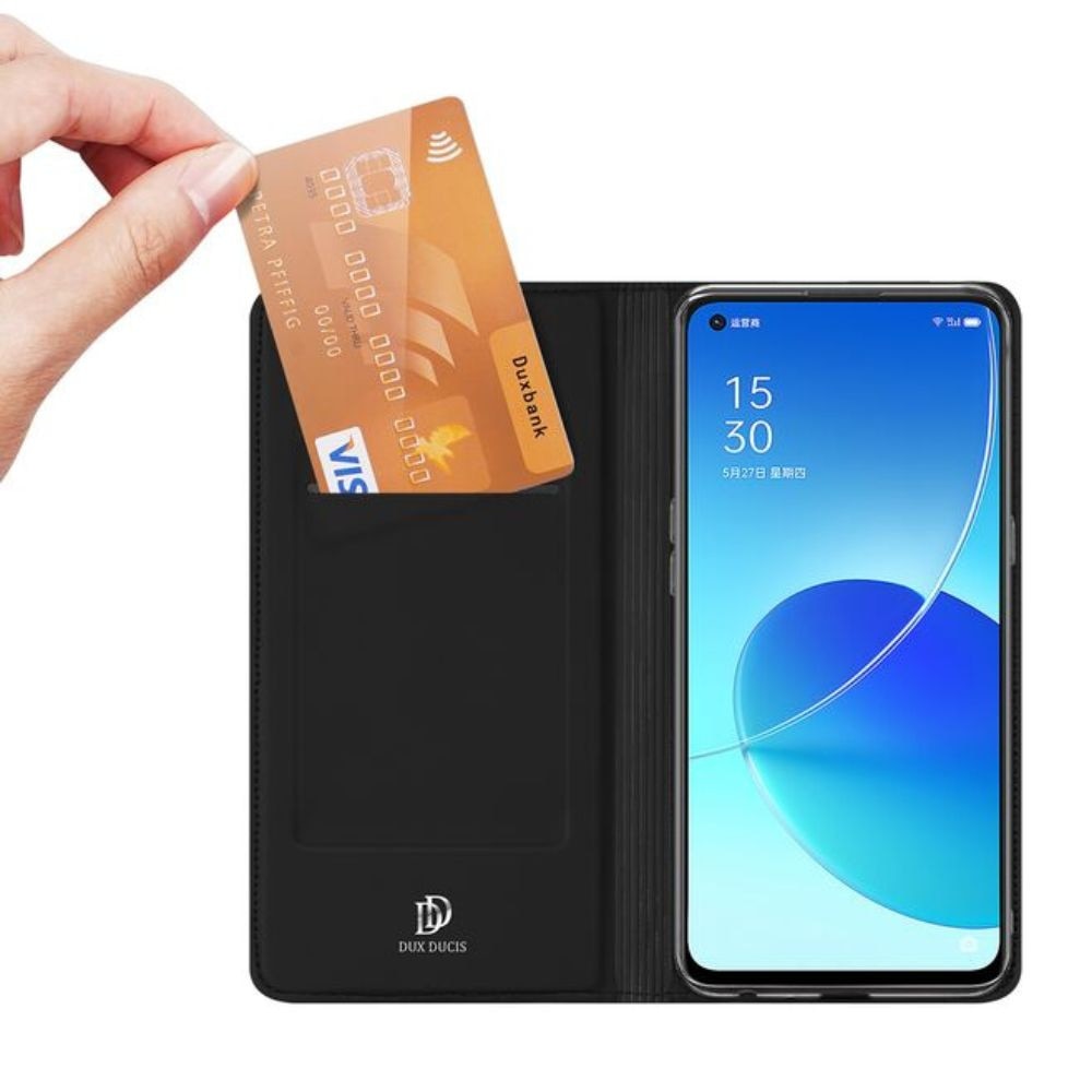 Husa tip carte Premium DuxDucis High Quality din Piele cu inchidere magnetica si buzunar pentru card compatibila cu Apple iPhone 16e, Negru
