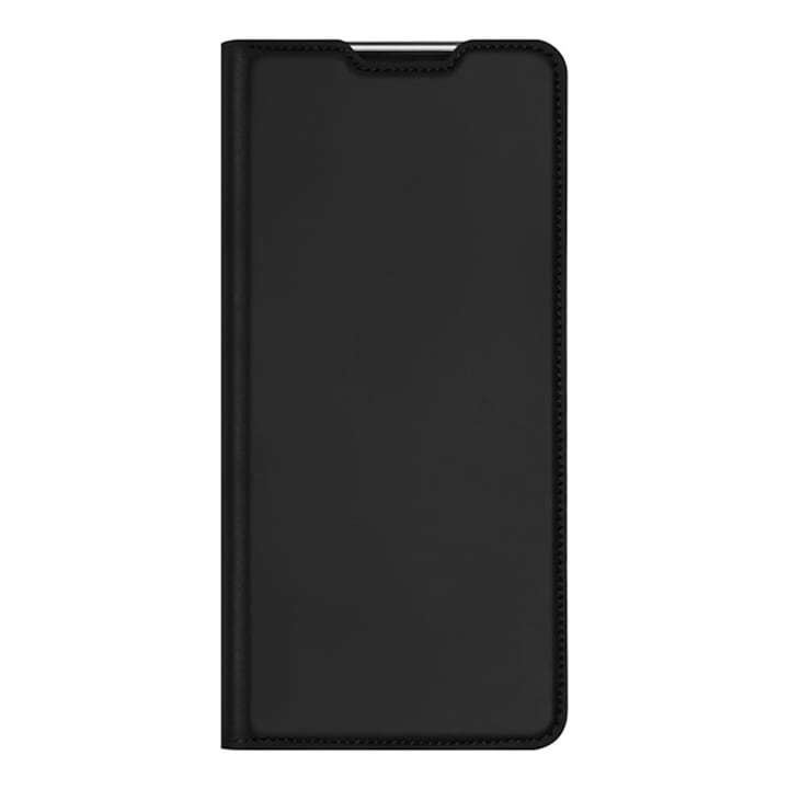 Husa tip carte Premium DuxDucis High Quality din Piele cu inchidere magnetica si buzunar pentru card compatibila cu Apple iPhone 16e, Negru