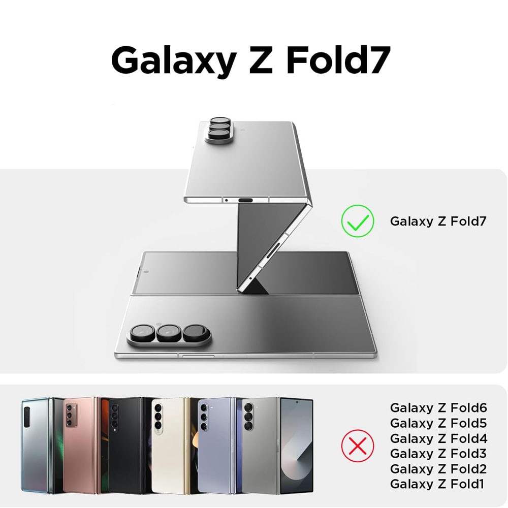 Husa protectie, GUIXUAN, compatibila cu Samsung Galaxy Z Fold 7, Premium Quality, Transparent