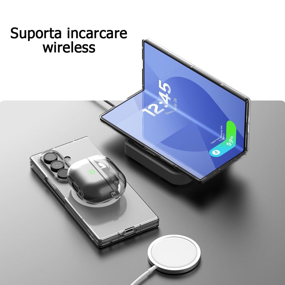 Husa protectie, GUIXUAN, compatibila cu Samsung Galaxy Z Fold 7, Premium Quality, Transparent