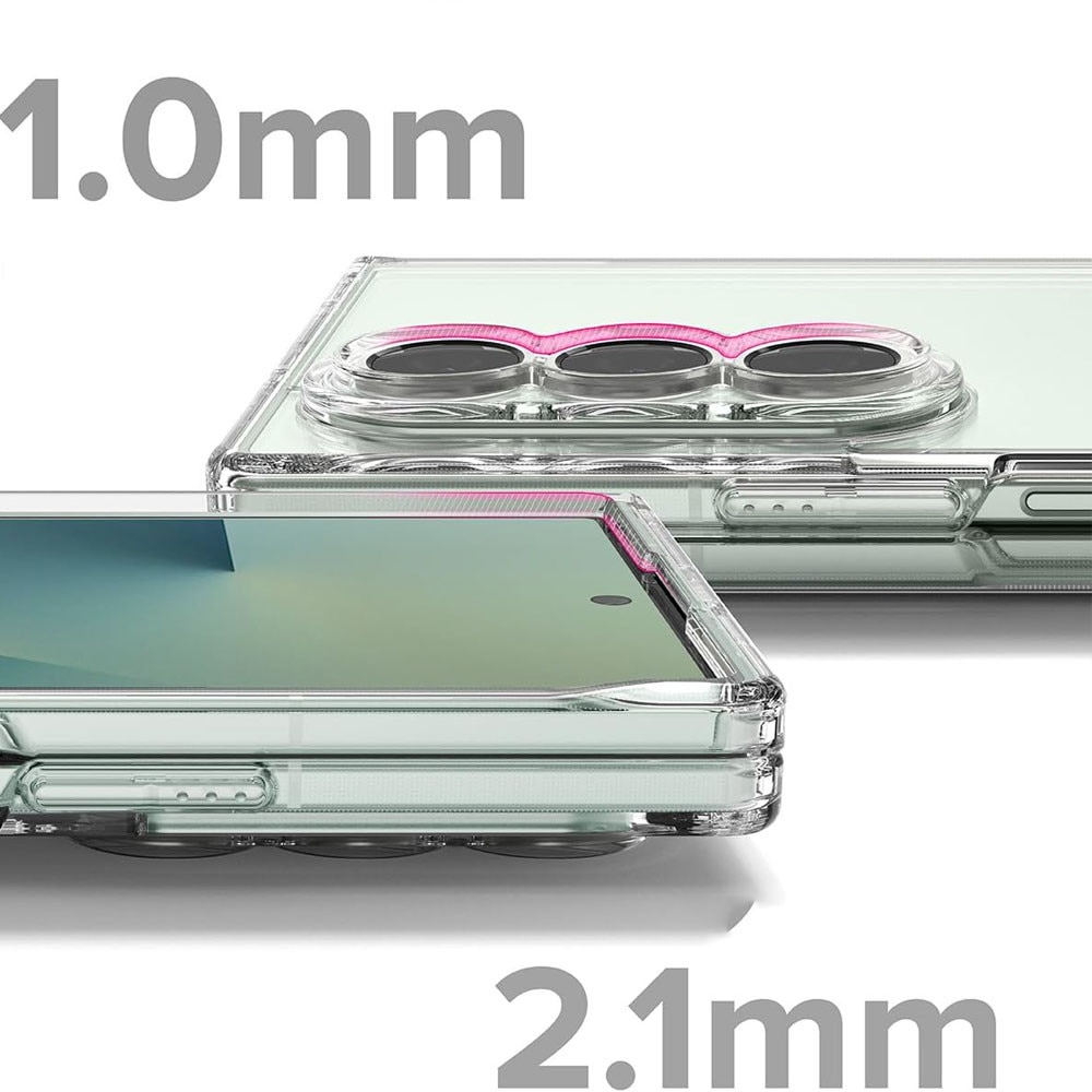 Husa protectie, GUIXUAN, compatibila cu Samsung Galaxy Z Fold 7, Premium Quality, Transparent