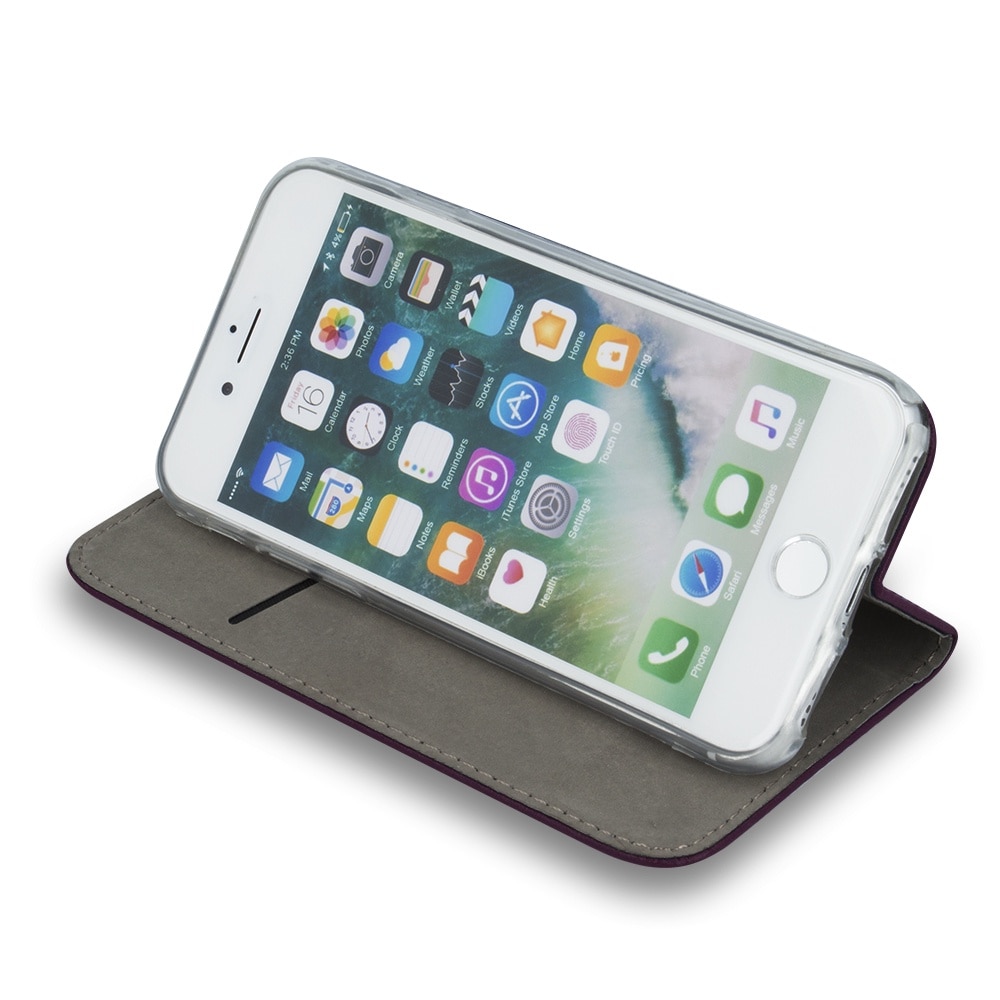 Husa BestCase® Flip Cover, Tip Carte, Compatibila Cu Honor Magic6 Lite, Inchidere Magnetica, Buzunar Card, Rosu
