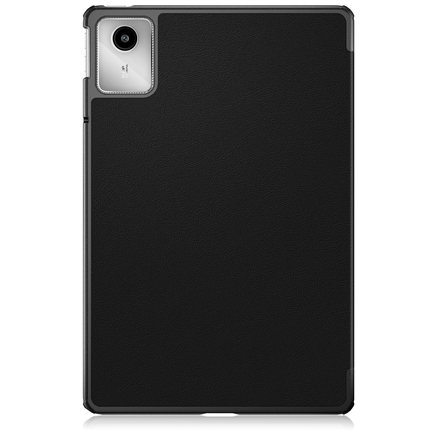 Husa tableta pentru Lenovo Tab M11 / Xiaoxin Pad 11 2024, piele artificiala, tip carte cu 3 plieri, inchidere inteligenta, negru