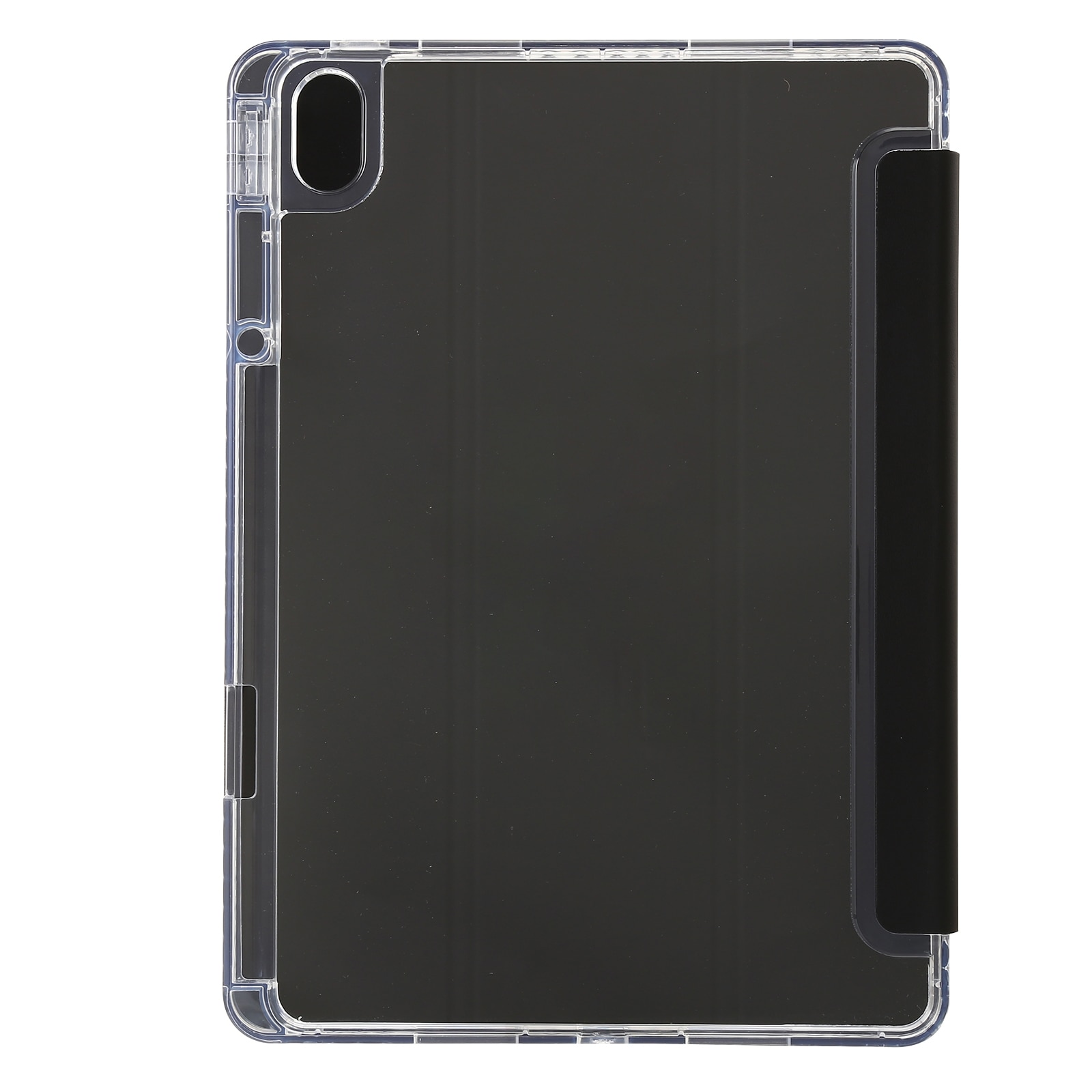 Husa tableta pentru Huawei MatePad 11.5S, acril transparent, tip carte cu 3 plieri, inchidere magnetica, protectie anti-zgarieturi, compatibila 5G, negru