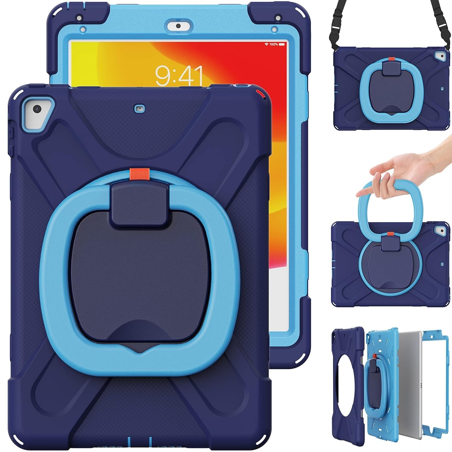Husa Compatibila Cu iPad 6 Albastru