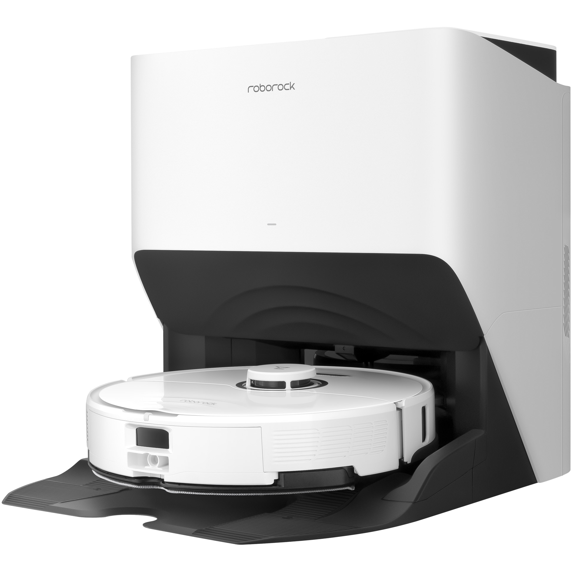 Robot de aspirare Roborock S8 Pro Ultra, S8PU02-00, aspirator si mop, 5200 mAh, 6000Pa, recipient praf 350 ml, 4 senzori, 4 harti, 69W, 180 min autonomie, alb