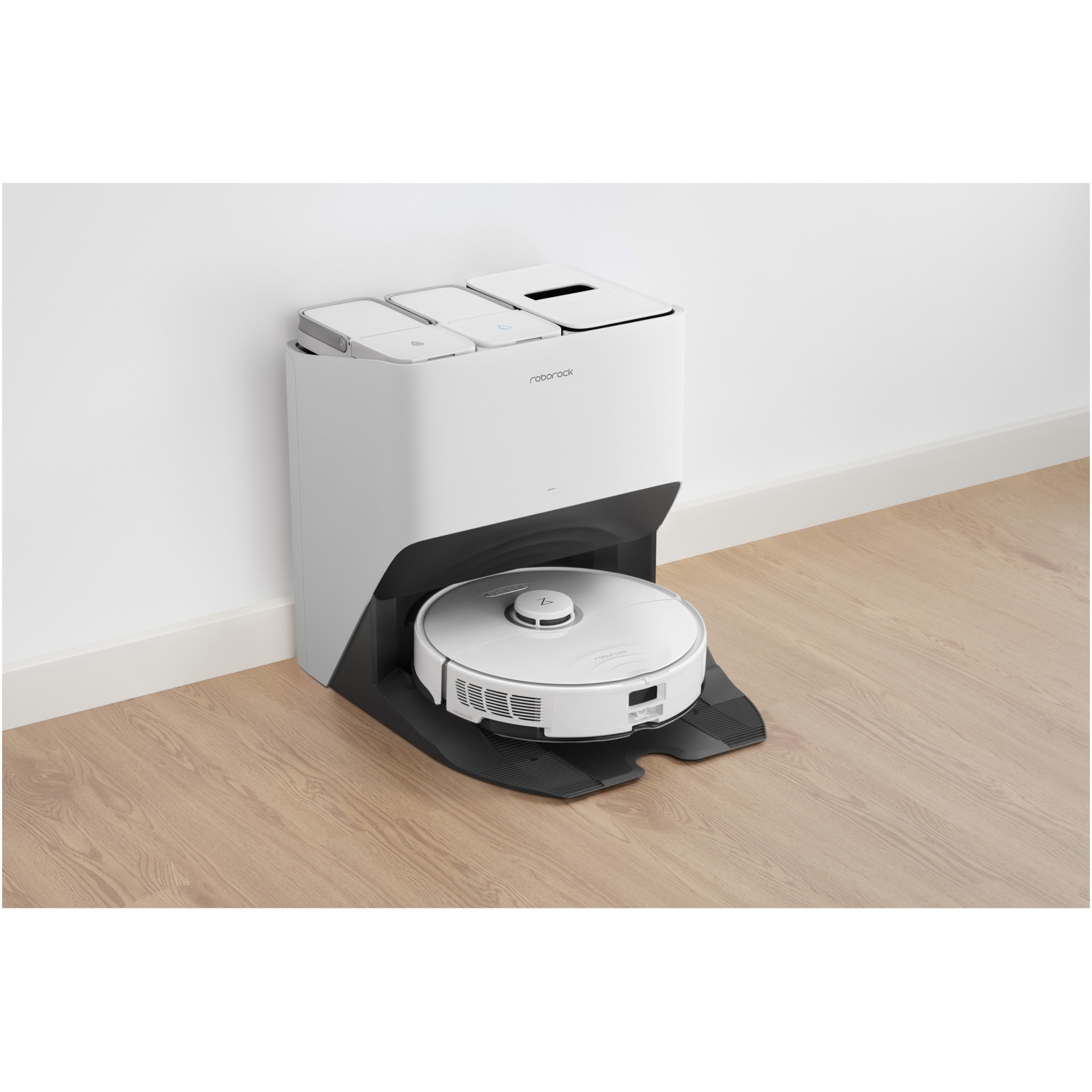 Robot de aspirare Roborock S8 Pro Ultra, S8PU02-00, aspirator si mop, 5200 mAh, 6000Pa, recipient praf 350 ml, 4 senzori, 4 harti, 69W, 180 min autonomie, alb