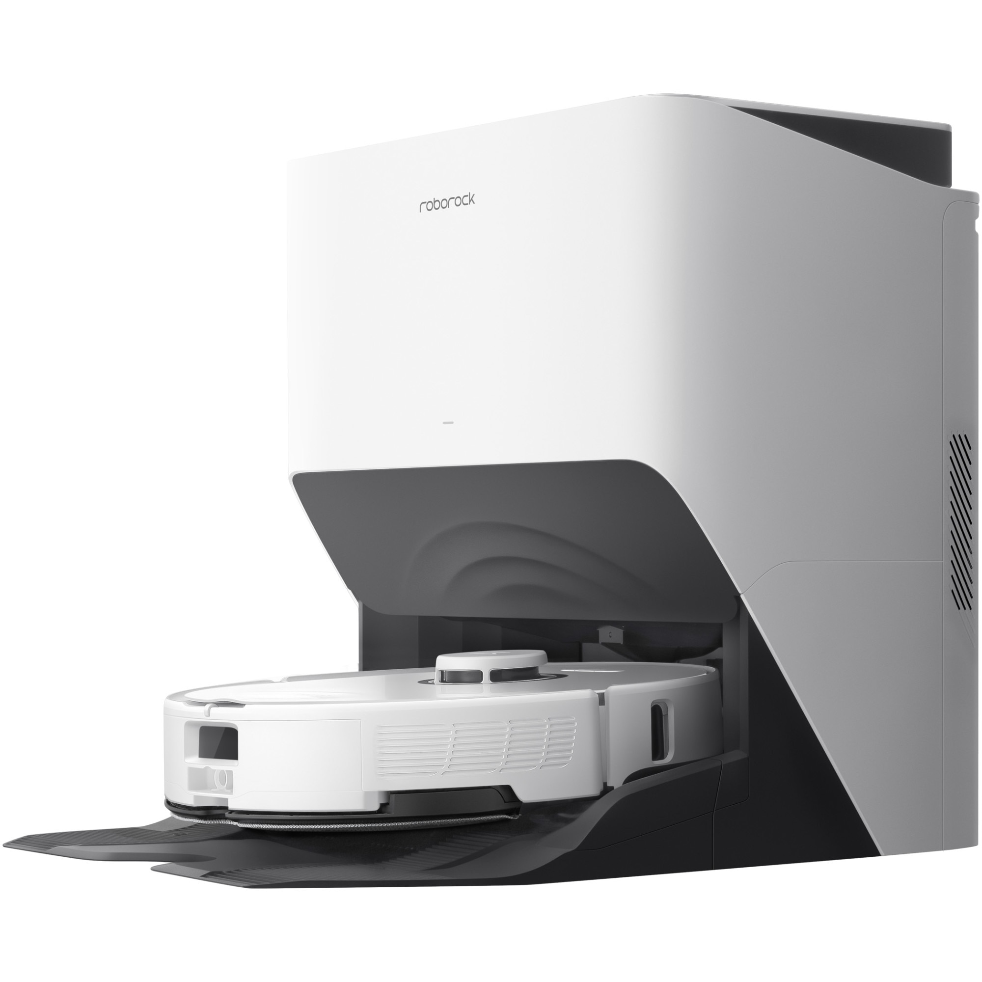 Robot de aspirare Roborock S8 Pro Ultra, S8PU02-00, aspirator si mop, 5200 mAh, 6000Pa, recipient praf 350 ml, 4 senzori, 4 harti, 69W, 180 min autonomie, alb