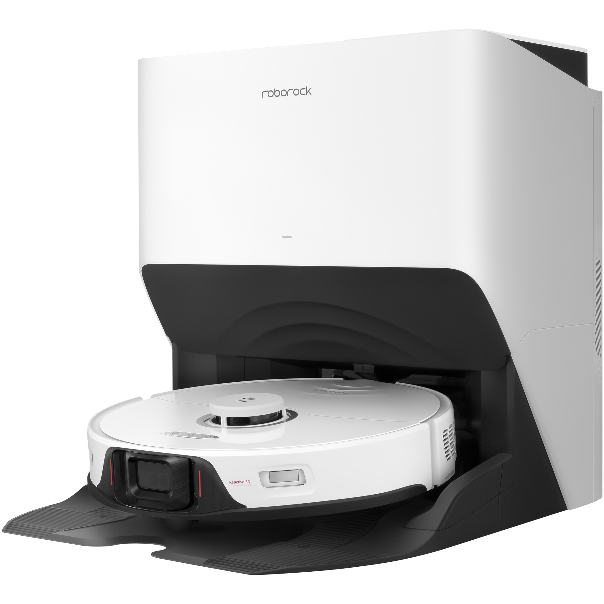 Robot de aspirare Roborock S8 Pro Ultra, S8PU02-00, aspirator si mop, 5200 mAh, 6000Pa, recipient praf 350 ml, 4 senzori, 4 harti, 69W, 180 min autonomie, alb