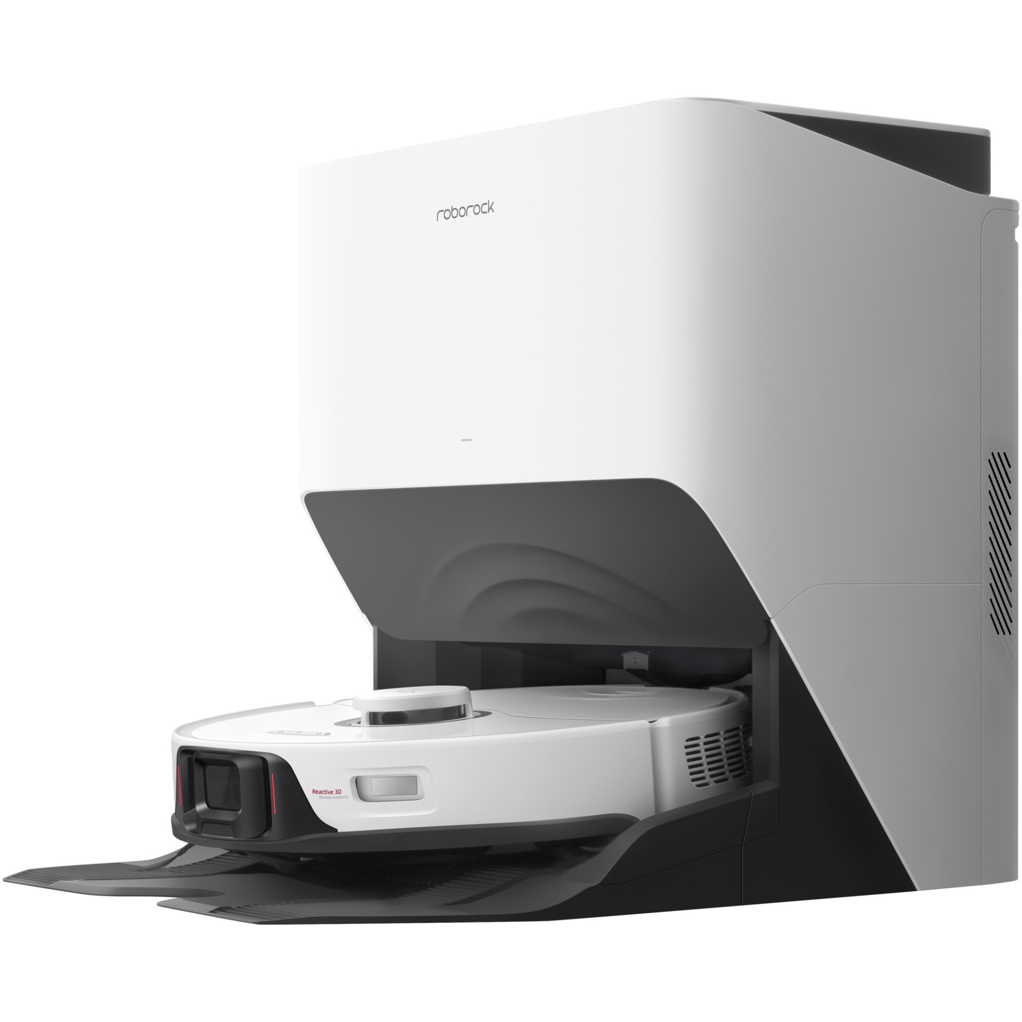 Robot de aspirare Roborock S8 Pro Ultra, S8PU02-00, aspirator si mop, 5200 mAh, 6000Pa, recipient praf 350 ml, 4 senzori, 4 harti, 69W, 180 min autonomie, alb