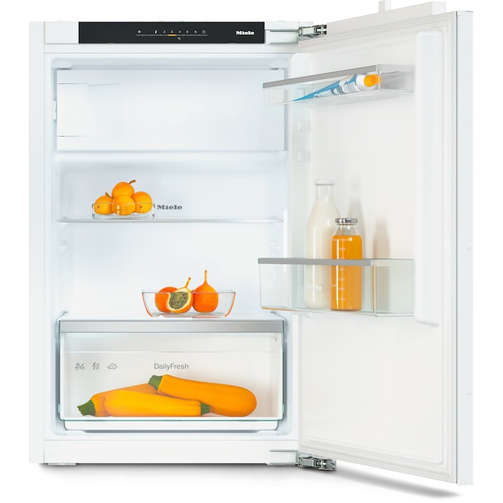 RESIGILAT: Frigider incorporat Miele K 7118 D, DailyFresh, 4 compartimente congelator, iluminare LED si SoftClose, alb