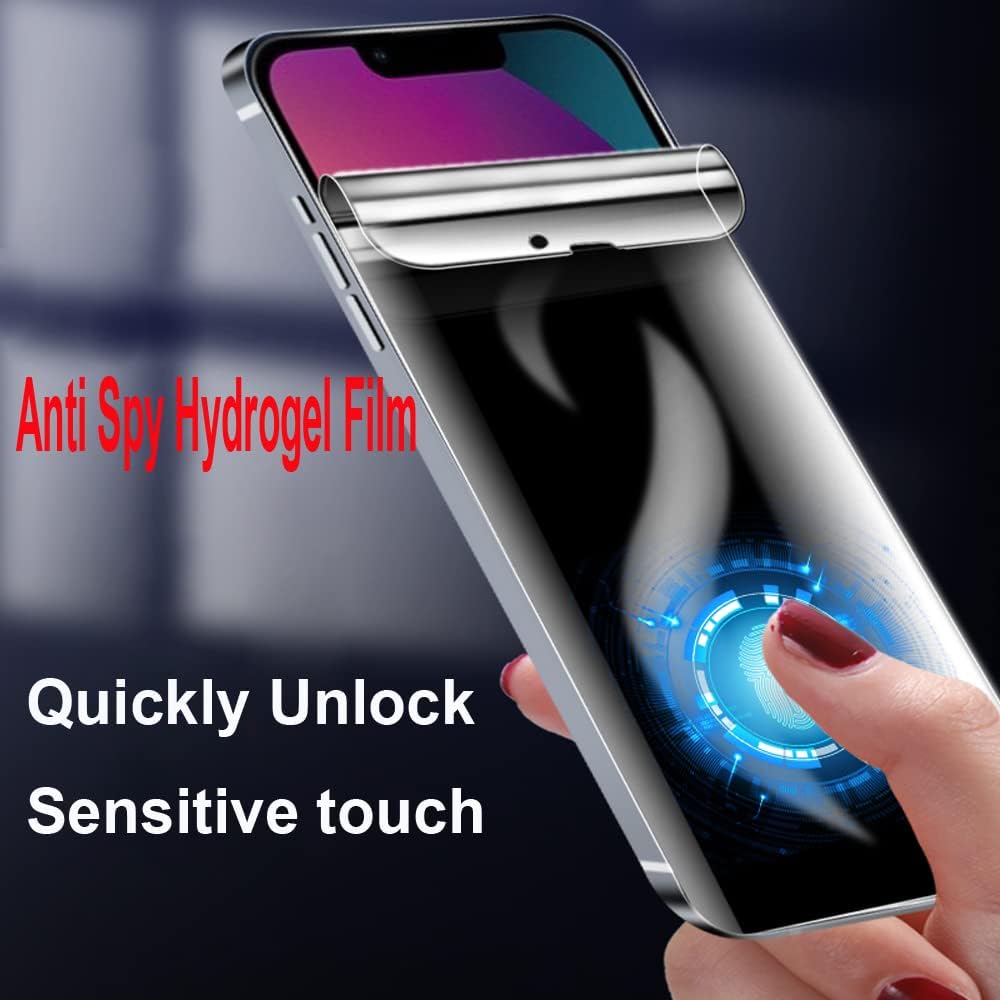 Folie Display Privacy pentru Cubot P90, protectie Infinity Enterprise cu lipire Completa pentru ecran telefon Fata din Hydrogel AntiShock, Flexibil, Silicon, Set complet pentru Instalare rapida