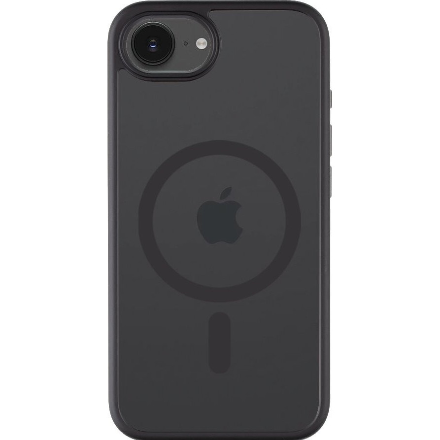 Husa telefon Tactical MagForce Hyperstealth pentru iPhone 16e, transparenta, functie MagSafe, standard militar MIL-STD-810 516, culoare asfalt