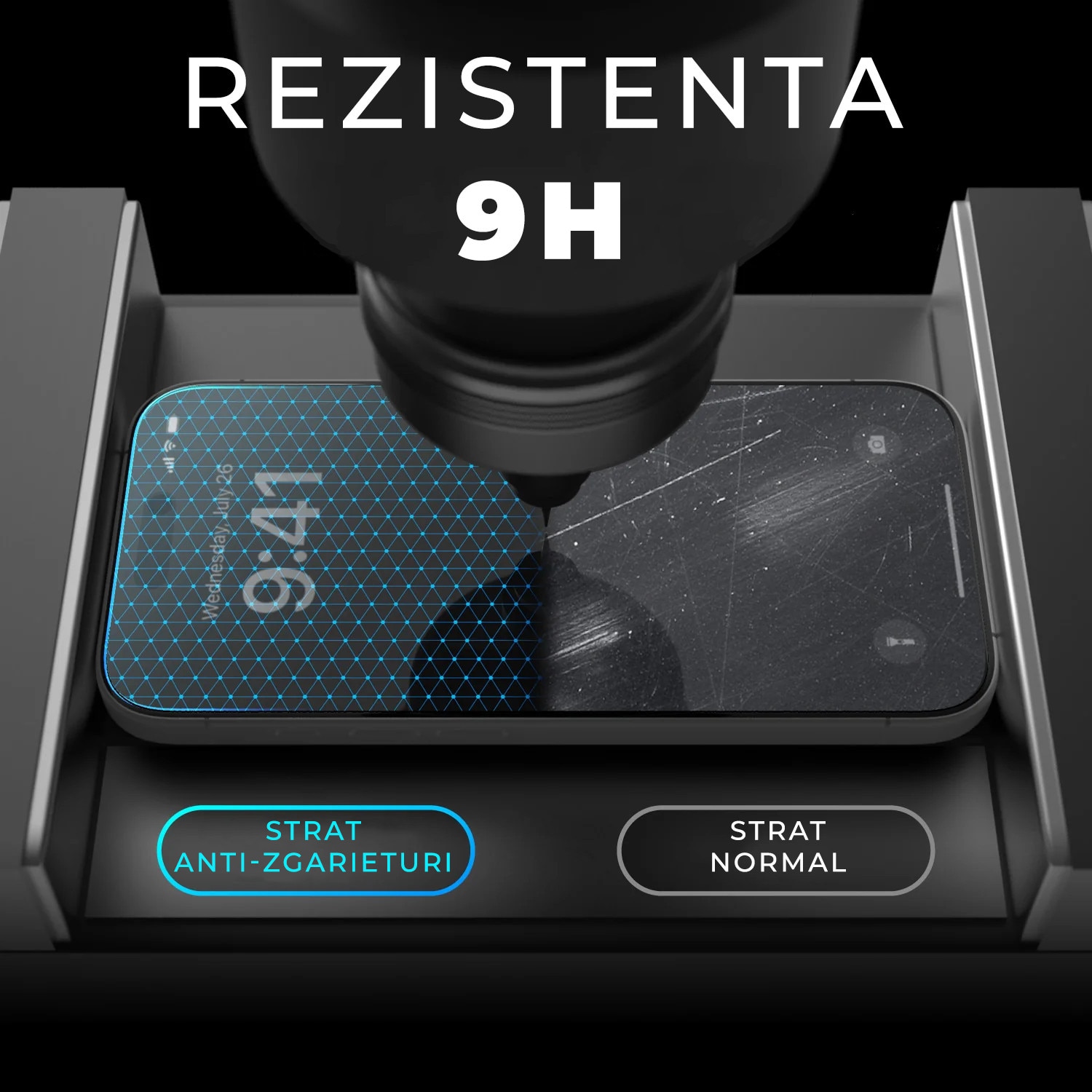 Folie Sticla Privacy pentru Oppo Reno 16 / Reno 16 Pro Daden MaxProtection, Full Cover, Protectie Profesionala, Ultra Rezistenta, Calitate Premium, Margini negre