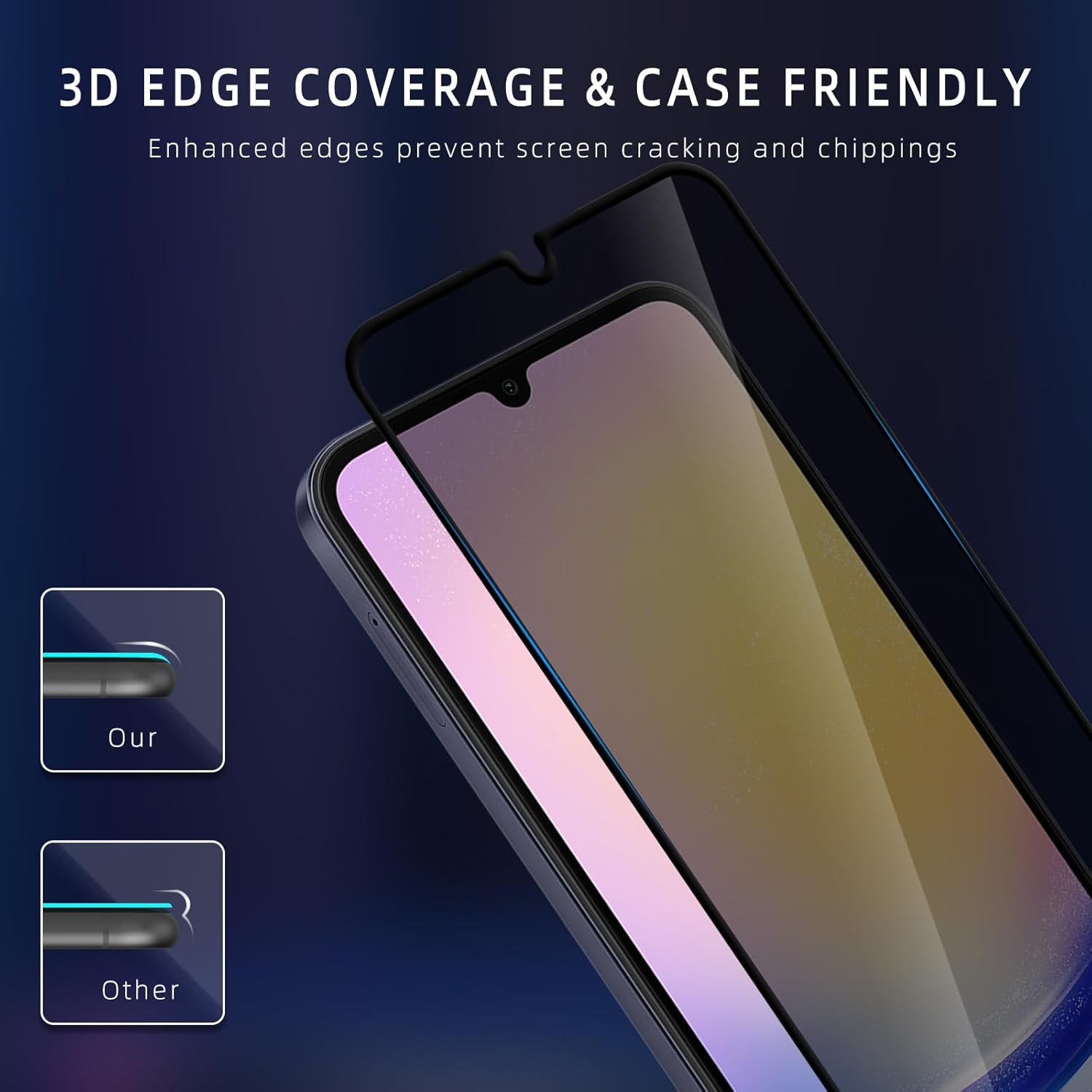 Folie Privacy, Samsung Galaxy A26, Protectie Ecran Anti-Privire, 9H, Negru