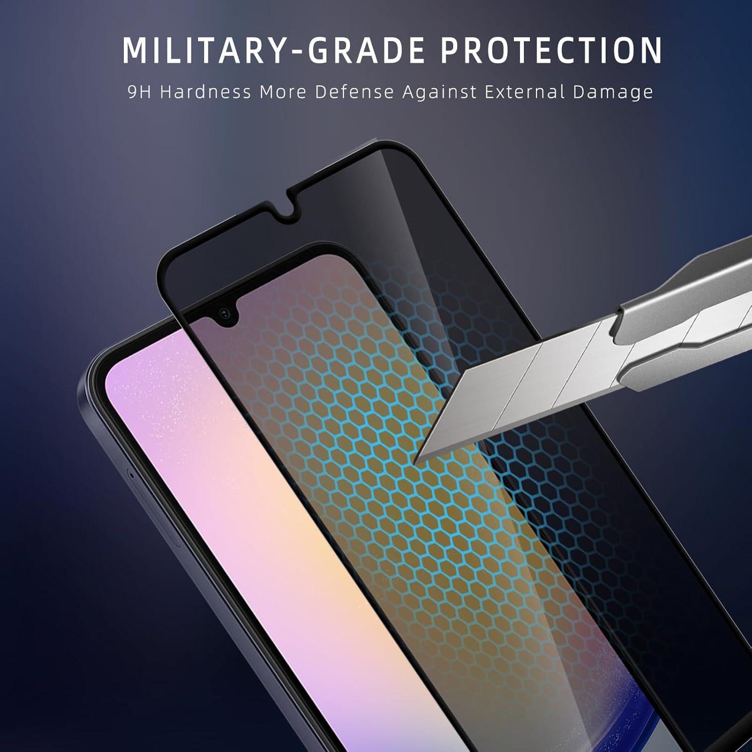 Folie Privacy, Samsung Galaxy A26, Protectie Ecran Anti-Privire, 9H, Negru