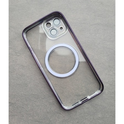 Husa Luxury Magsafe, Incarcare wireless, pentru Apple iPhone 14 Plus 6.7 inch Mov