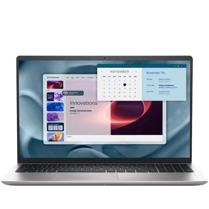 Laptop Dell Pro 15 Essential, 15.6 inch 1920 x 1080, Intel Core i7 1355U 10 C / 12 T, 3.7 GHz - 5.0 GHz, 12 MB cache, 28 W, 16 GB DDR5-SDRAM, 512 GB SSD, Intel Intel Iris Xe, Ubuntu