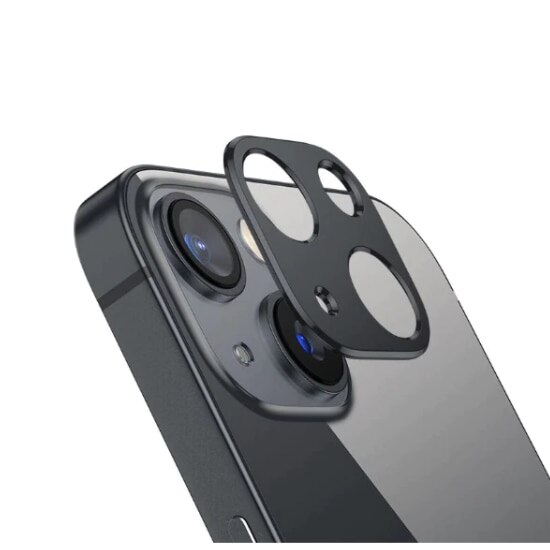Protector de sticla pentru camere, Pentru Apple iPhone 13 Mini, Negru