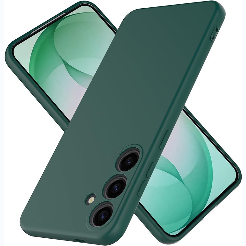 Husa pentru Samsung Galaxy A27 OEMG® Silicon case, protectie militara, interior din microfibra-Verde Inchis