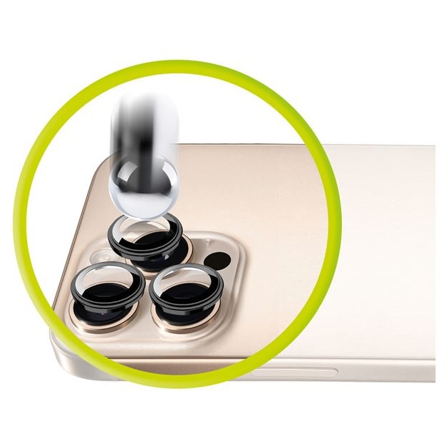 Folie sticla camera foto Mobile Origin Easy Lends Guard compatibila cu iPhone 16e Black