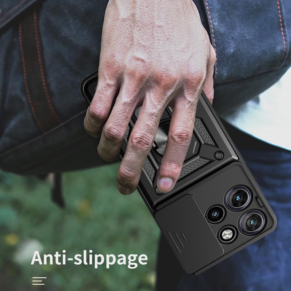 Husa pentru Motorola Edge 50 - Techsuit CamShield Series - Black