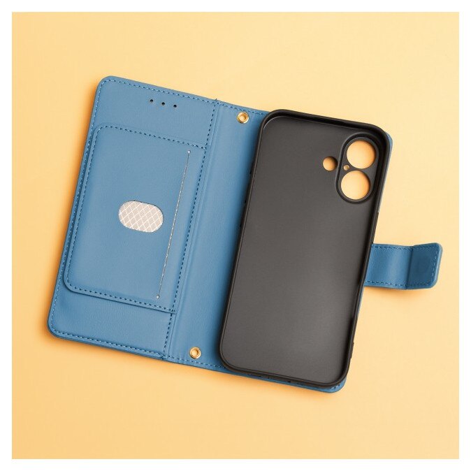 Husa Tip Flip Cover Upzz Smart Triangle Compatibila Cu Honor 600 LITE, Magnet, Functie Stand, Albastru