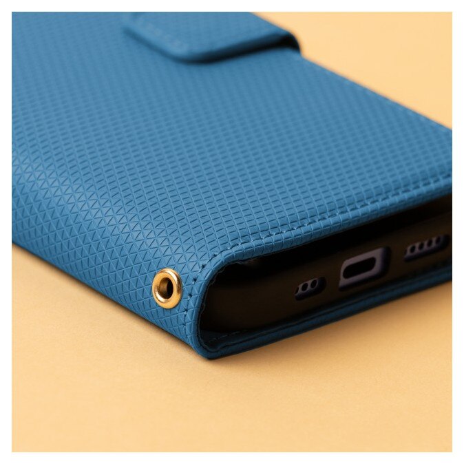 Husa Tip Flip Cover Upzz Smart Triangle Compatibila Cu Honor 600 LITE, Magnet, Functie Stand, Albastru