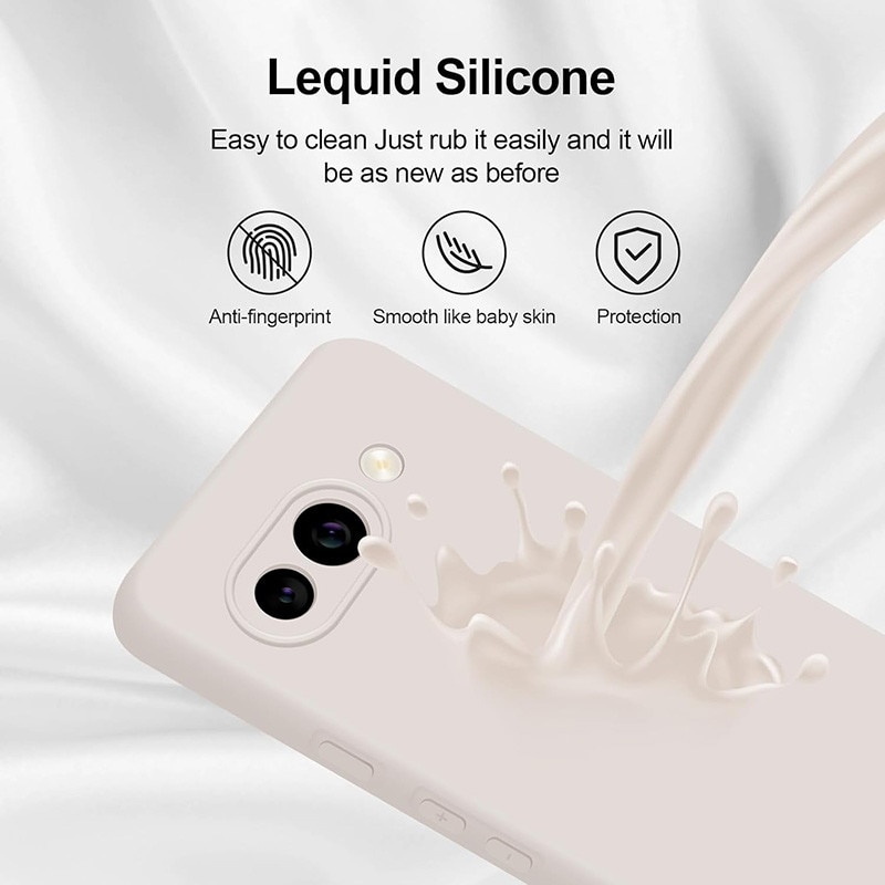 Carcasa compatibil cu Google Pixel 9A, Ultra Subtire, Bej
