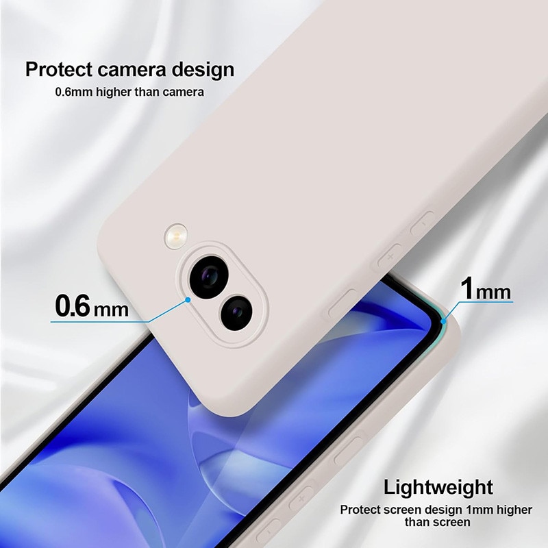 Carcasa compatibil cu Google Pixel 9A, Ultra Subtire, Bej