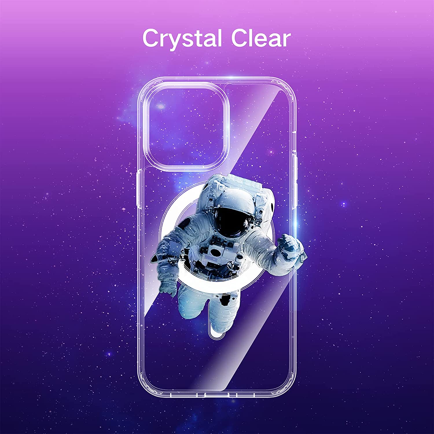 Husa de protectie Apple Clear Case pentru iPhone 14 Pro Max cu MagSafe, Zggzerg, Transparent