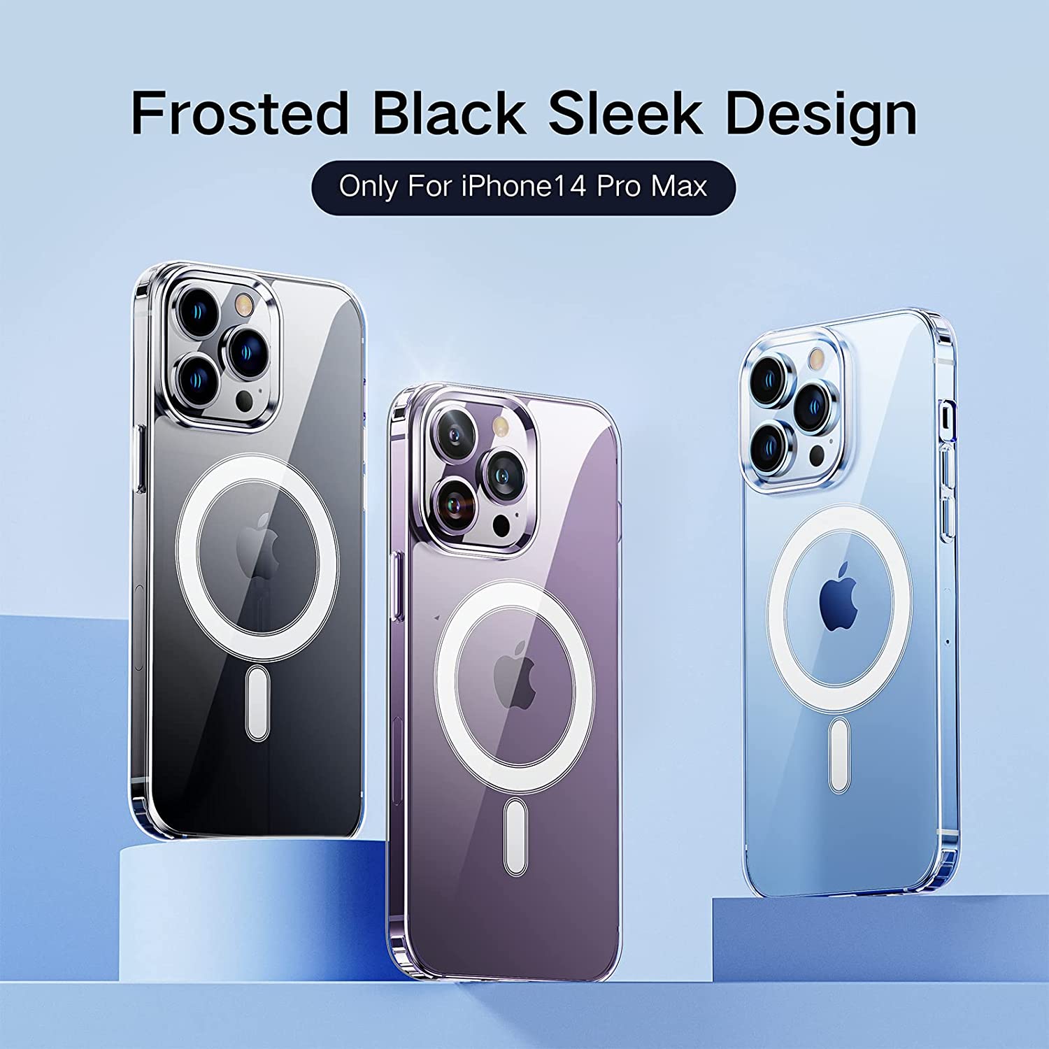 Husa de protectie Apple Clear Case pentru iPhone 14 Pro Max cu MagSafe, Zggzerg, Transparent