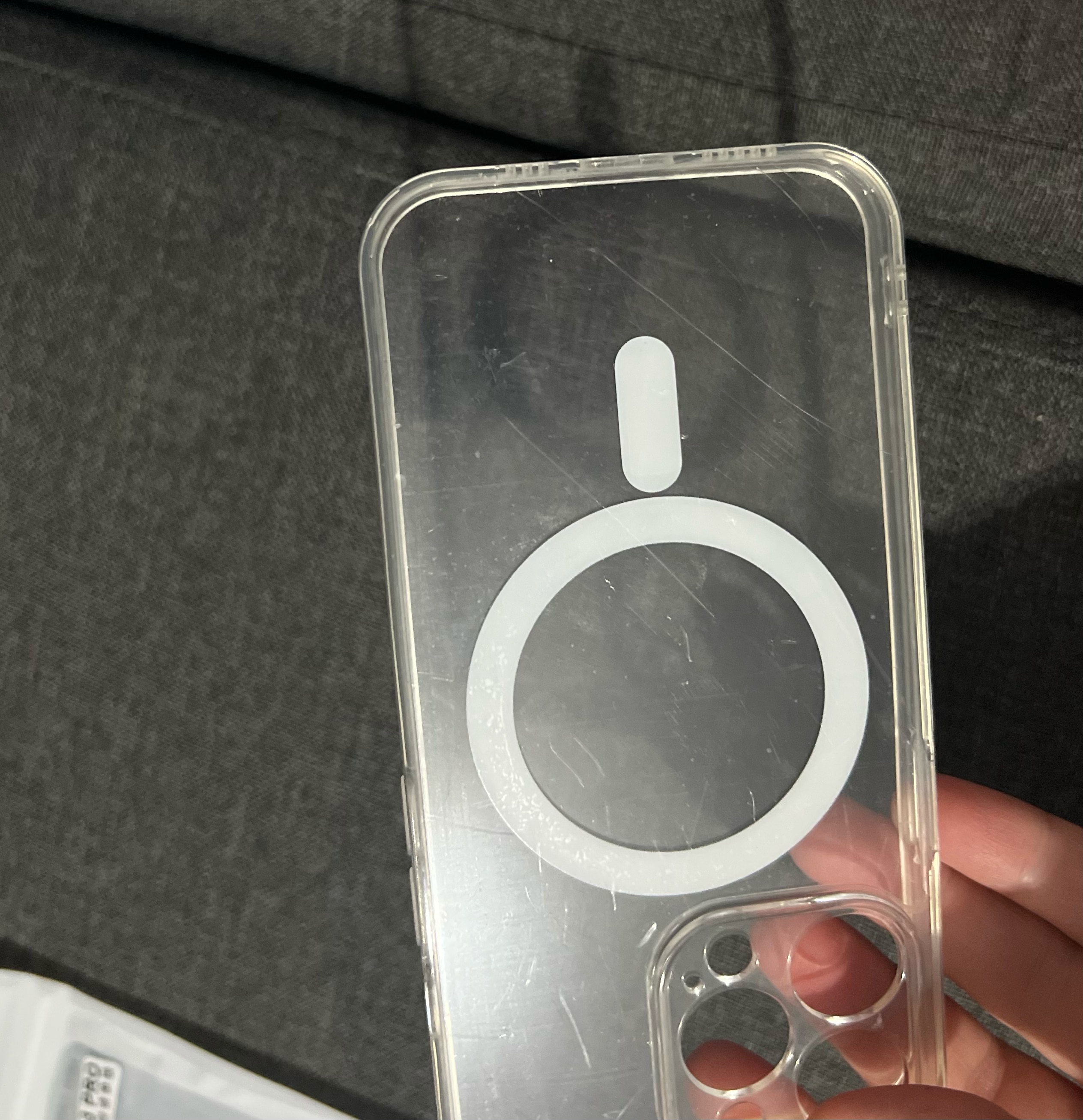 Husa de protectie Apple Clear Case pentru iPhone 14 Pro Max cu MagSafe, Zggzerg, Transparent