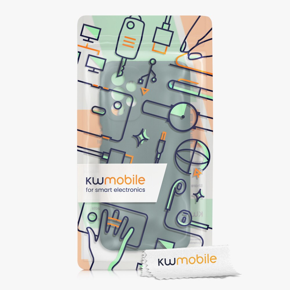 Husa Kwmobile pentru Samsung Galaxy A23, Silicon, Verde, 57829.169